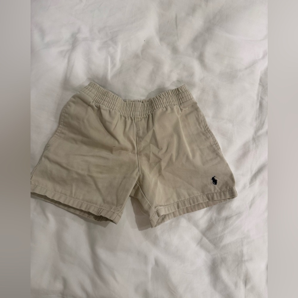 Ralph Lauren Beige Shorts with Logo